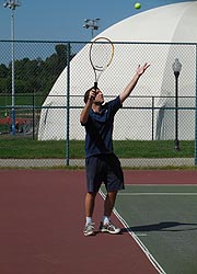 [photo, Tennis player, Patterson Park, Baltimore, Maryland]