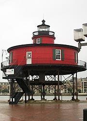 [photo, Seven-Foot Knoll Lighthouse (Historic Ships in Baltimore), Inner Harbor, Baltimore, Maryland]