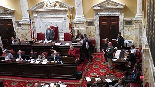 [photo, Senate Chamber, State House, Annapolis, Maryland]