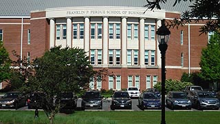 [photo, Franklin P. Perdue School of Business, Perdue Hall, U.S. Route 13, Salisbury University, Salisbury, Maryland]