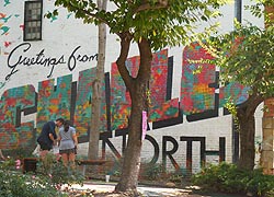 [photo, Greetings from Charles North mural, St. Paul St. & East Lafeyette St., Baltimore, Maryland]