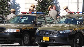 [photo, State Police, City Hall, Baltimore, Maryland]