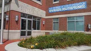 [photo, Frederick County Public Schools Building, 191 South East St., Frederick, Maryland]