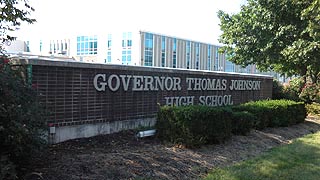 [photo, Governor Thomas Johnson High School, 1501 North Market St., Frederick, Maryland]