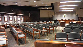 [photo, County Council Meeting Room, George Howard Building, 3430 Court House Drive, Ellicott City, Maryland]