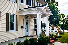 [photo, Town Hall, 113 South Main St., Greensboro, Maryland]